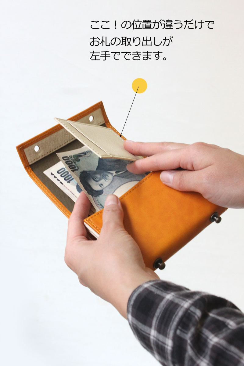 楽天市場】左きき 財布 m+/ エムピウ サイフ ウォレット/一枚革の財布