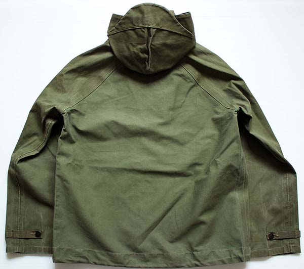 40s 米軍 U.S.NAVY N-2 デッキ レインパーカー オリーブドラブ S
