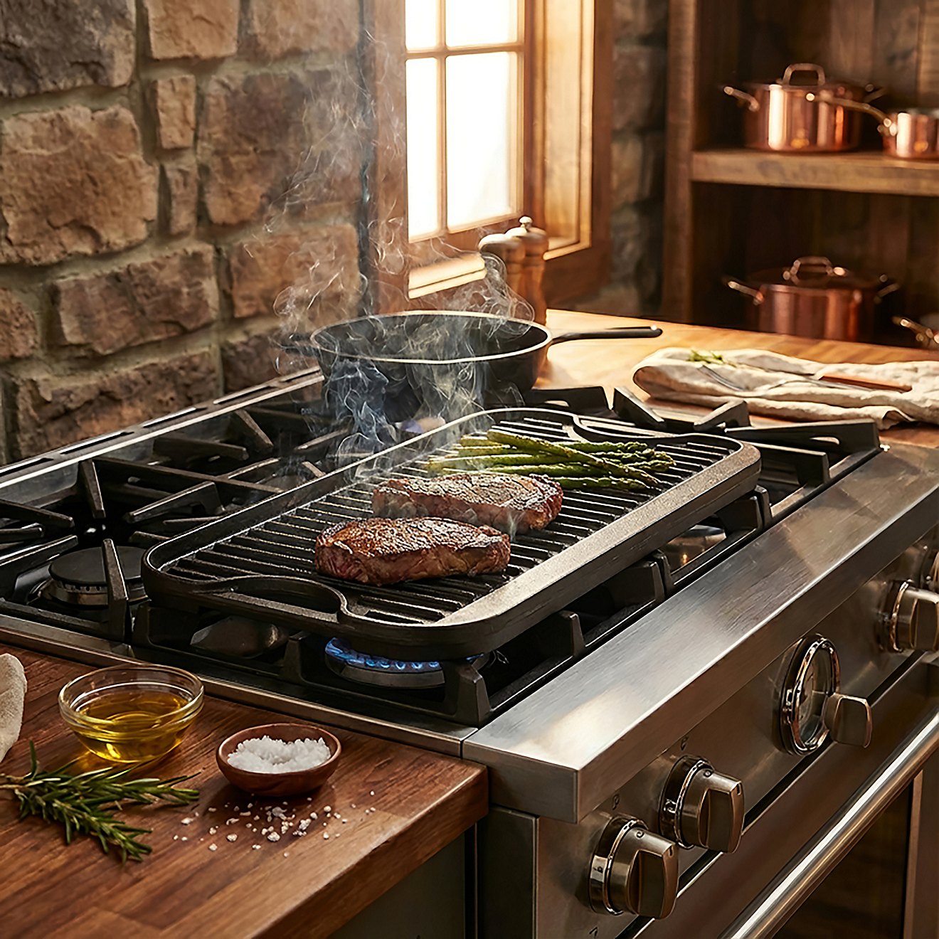 Lodge Logic Reversible Pro Grid/Iron Griddle | Academy