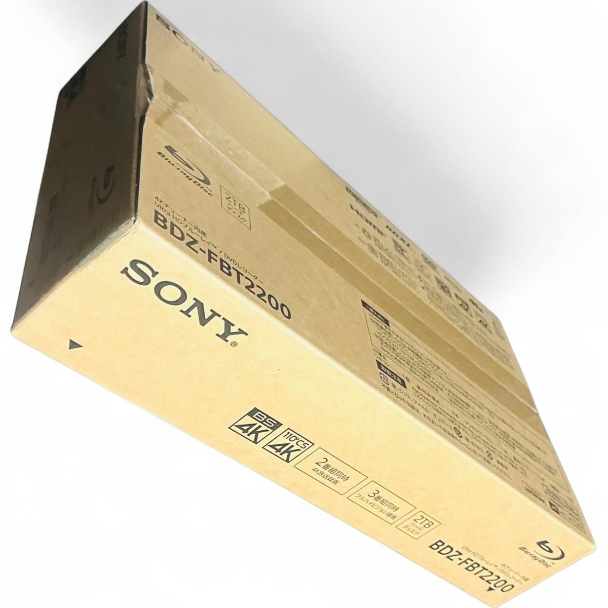 新品未開封】SONY BDZ-FBT2200 2TB 4Kブルーレイレコーダー｜Yahoo
