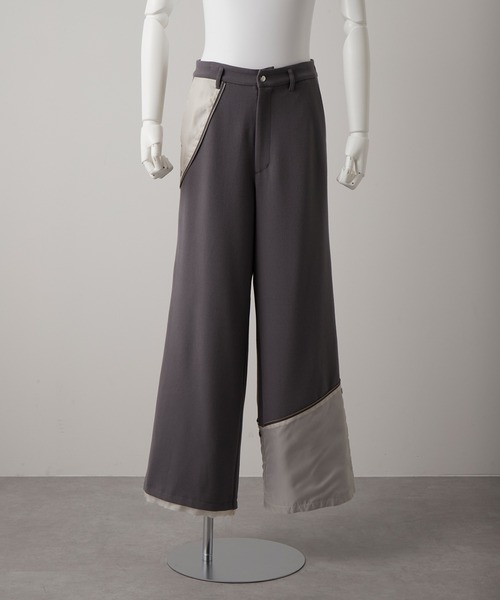 GRANCY】Reverse LayeredDesign Slacks / リバース レイヤードデザイン