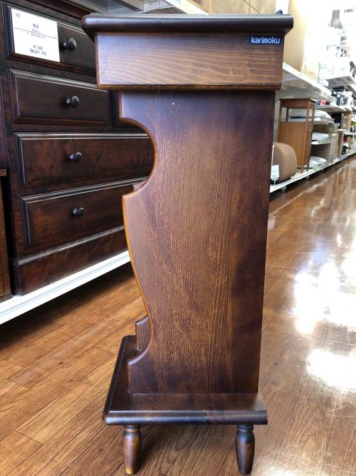 karimoku (カリモク) 電話台 ブラウン 引き出し付｜トレファクONLINE