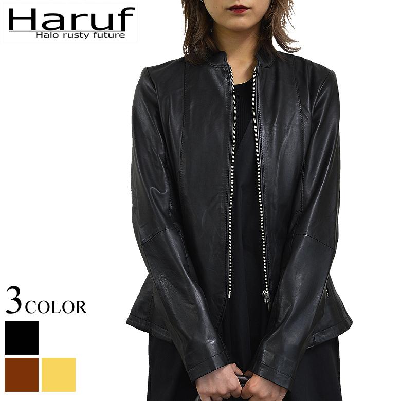 Haruf（ハルフ） レザージャケット 革ジャン レディース 本革