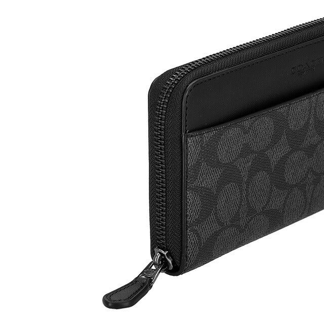 コーチ 長財布 メンズ ブランド COACH CY405 チャコール/ブラック