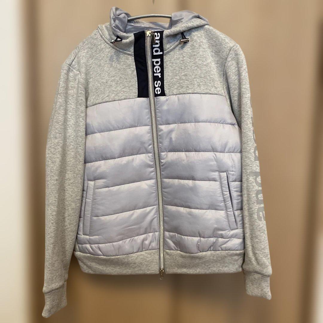 and per se アンパシィ ゴルフウェア 中綿入りダブルジップパーカー アンパスィ(and per se) 防寒アイテム特集 | GDOゴルフショップ