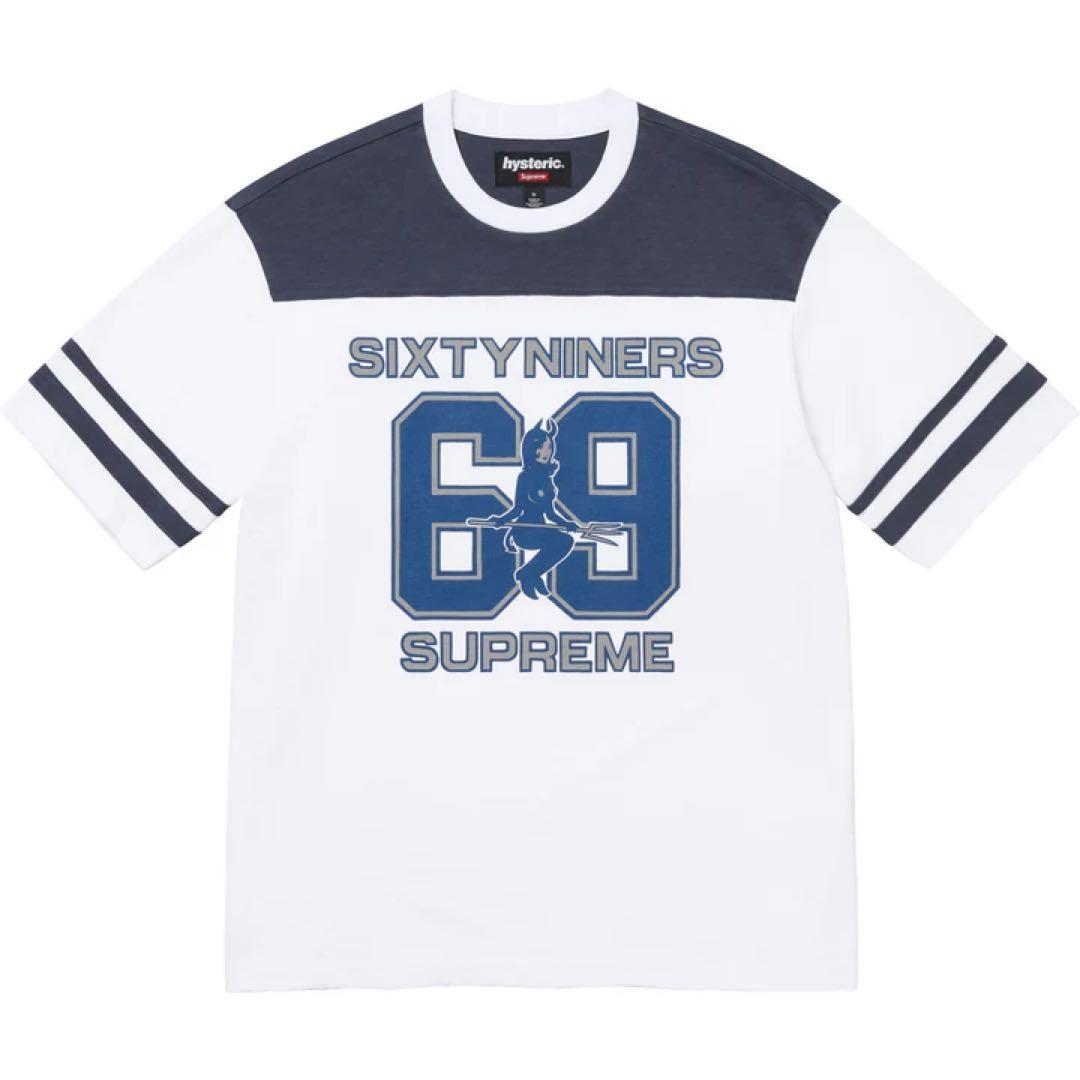 【最安値※S】HYSTERIC GLAMOUR 69 Football Top SUPREME®/HYSTERIC GLAMOUR 69 FOOTBALL TOP JERSEY White FW24 Men's