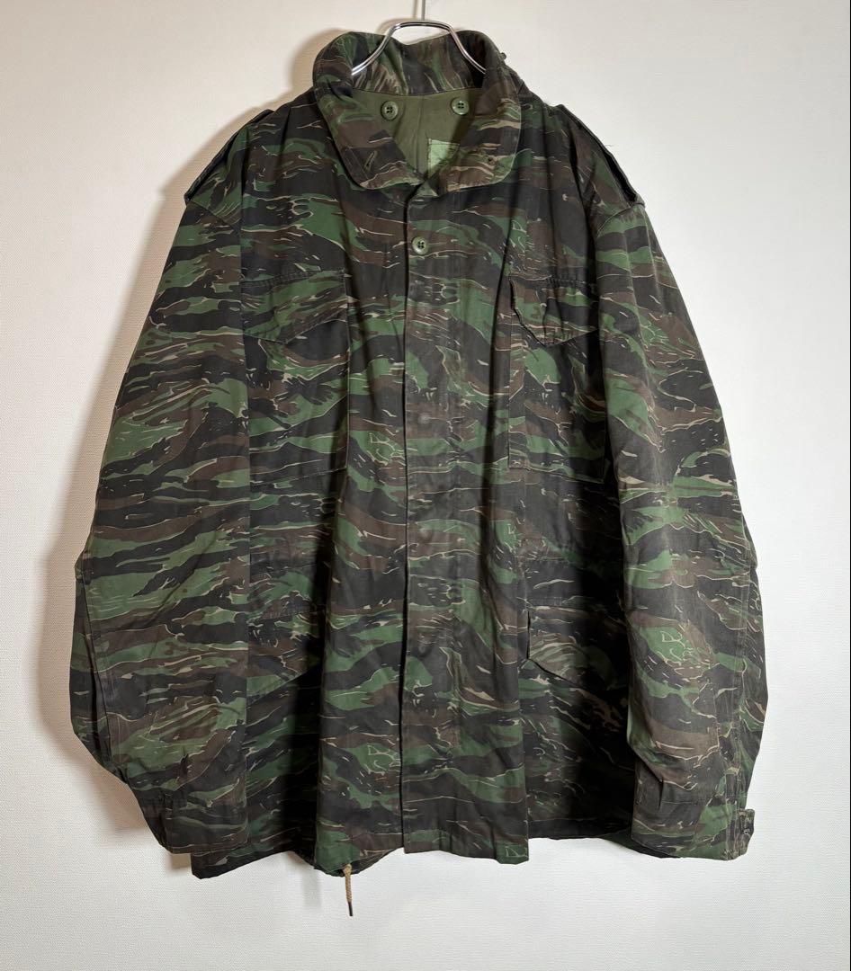 M-65 タイガーストライプ　フィールドジャケット LARGE-REGULAR 00's ALPHA M-65 style TIGER STRIPE CAMOUFLAGE FIELD JACKET 
