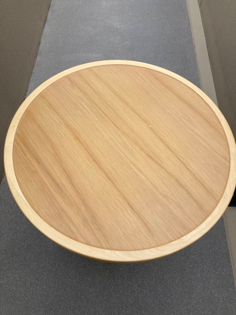 IDC大塚家具 秋田木工 ラウンド カフェテーブル ダイニングテーブル 曲木